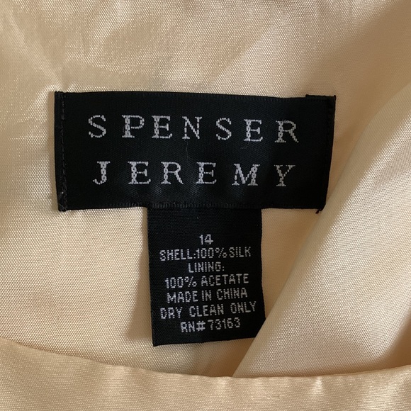 NWT SPENSER JEREMY Silk Chinoiserie Grand Millennial Print Dress Sz 14 - Picture 13 of 16